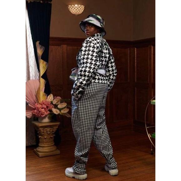 Adidas x IVY Park Halls of Ivy 3 Stripes Houndstooth Jumpsuit Child 9/10 - Picture 3 of 6